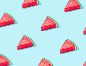 Watermeloenen van het artikel Tijdens je vakantie gaat en de vakantietest